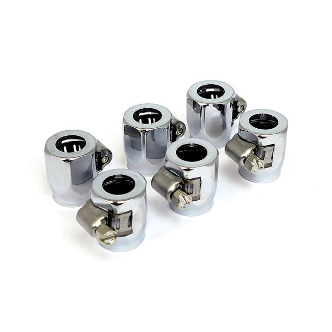 Econ-o-fit hose clamps. 5/16" to 3/8". Chrome