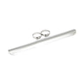 Universal smooth heat shield 18" long chrome — 2-1/4" exhaust pipes