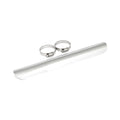 Universal smooth heat shield 14" long chrome — 1-3/4" exhaust pipes