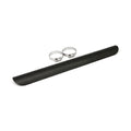 Universal smooth heat shield 18" long black — 2-1/4" exhaust pipes