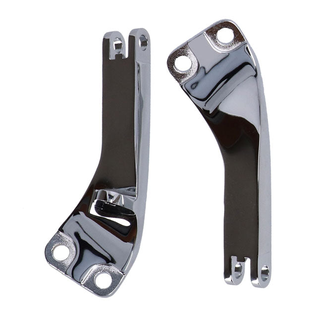 Dyna passenger foot peg mount bracket kit. Chrome