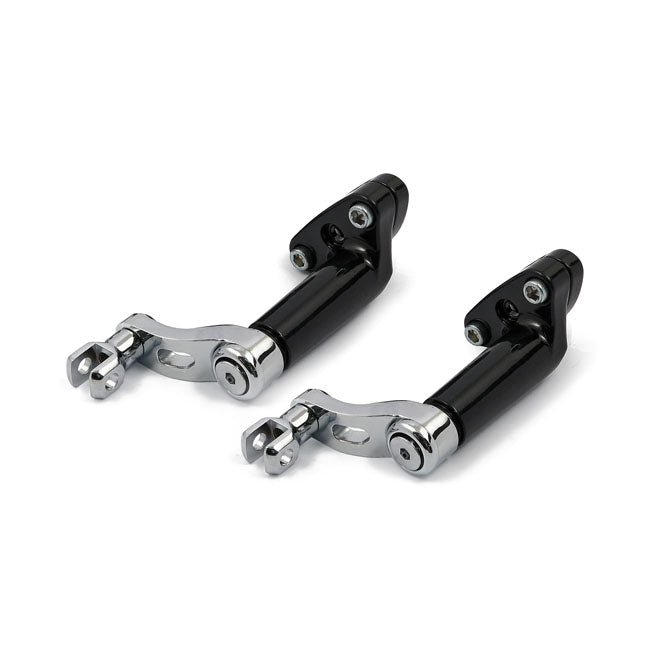 Adjustable passenger peg mount kit. Chrome