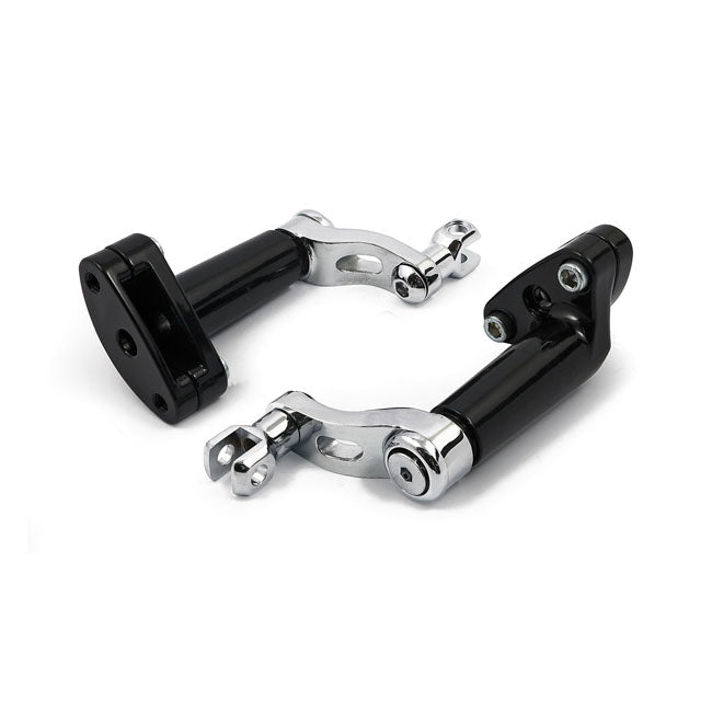 Adjustable passenger peg mount kit. Chrome
