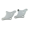 Motor mount plate set, lower front. Chrome — 54-81 K; XL Sportster; XLH; XLCH (NU)