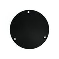 Derby cover, OEM style Domed. Black wrinkle — 70-98 Big Twin (NU)