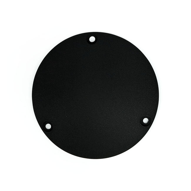 Derby cover, OEM style Domed. Black wrinkle — 70-98 Big Twin (NU)