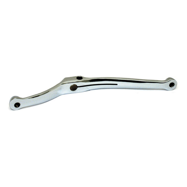 Shifter lever, heel/toe style. Chrome — 65-84 FL (NU)
