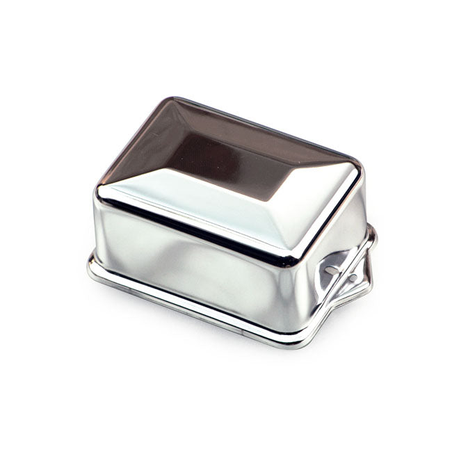 Voltage regulator cover. delco style. Chrome