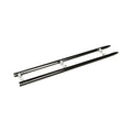 Front fender tip spears, black — Most 49-85 FL (NU)