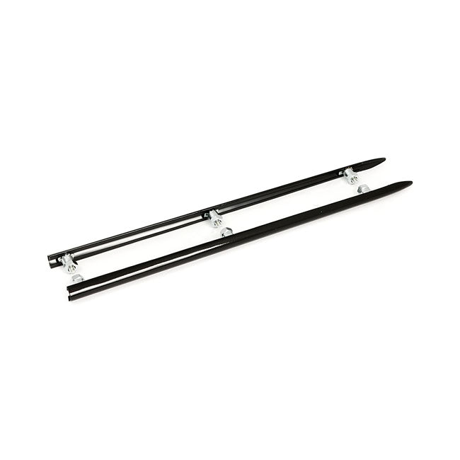 Front fender tip spears, black — Most 49-85 FL (NU)