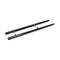 Front fender tip spears, black — 86-17 (NU) FLSTC; FLSTN; 18-25 FLHC; 82-25 FLT/Touring
