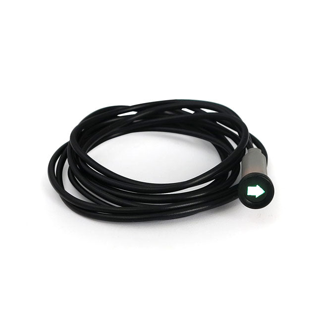 3/8 indicator light. Green, with ''turn signal arrow'' symbol