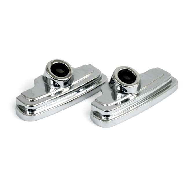 Evo spark plug & head bolt cover kit. Chrome — 86-99 Big Twin (NU)