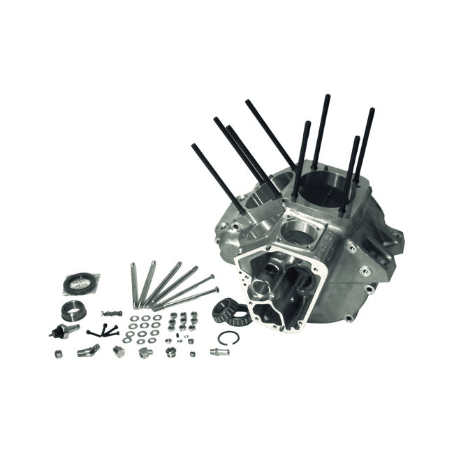 S&S, 84-91 crankcase assembly, STD bore. Black