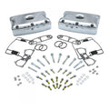 S&S, die-cast rocker cover kit. Chrome — 84-99 Evo Big Twin (NU). For head or bottom crank vent