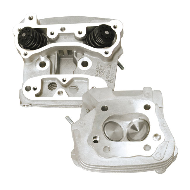 S&S, SuperStock Evo cyl. head kit. Natural — 84-99 Evo Big Twin (NU)
