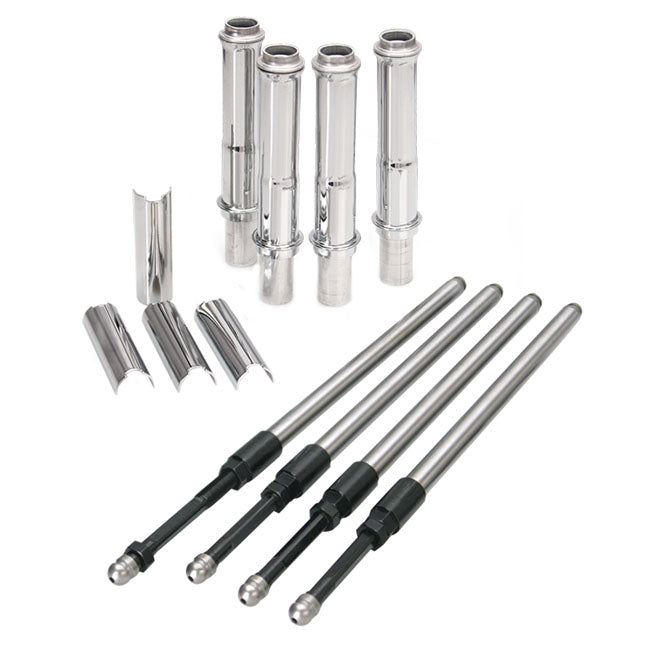 S&S, Twin Cam Quickee pushrod & cover kit. Chrome