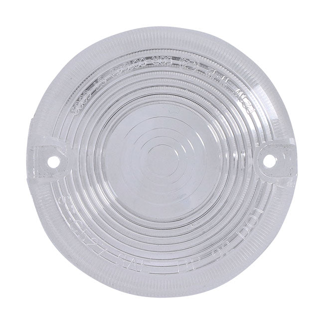 Replacement 3" bullet turn signal lens. Clear