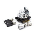 96-up ignition switch, side hinge type. Chrome — 96-10 Softail; 93-05 FXDWG (NU)