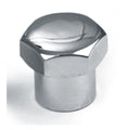 Fork stem nut. domed. Chrome