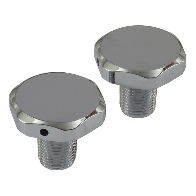 41mm fork tube cap bolts. Chrome — 49-E77 FL (NU)