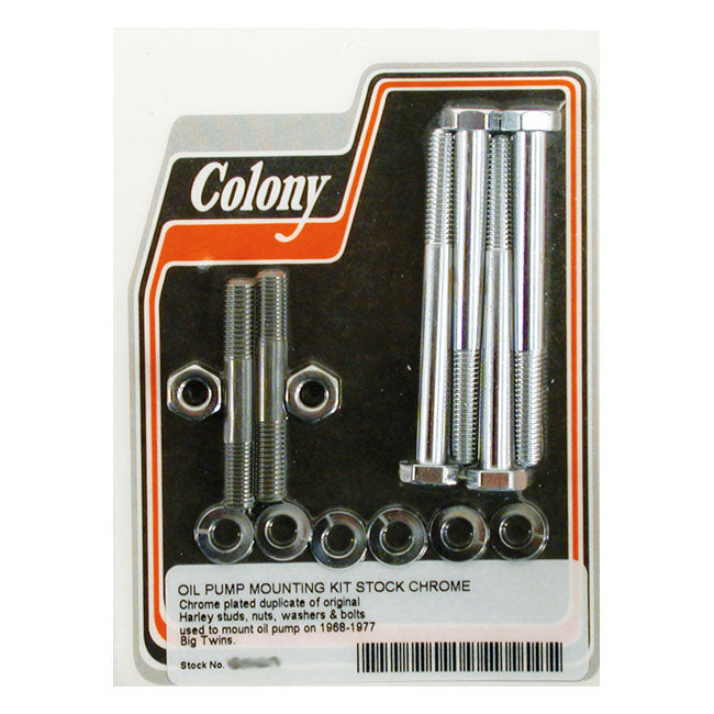 Colony oil pump mount kit, OEM style — 68-78 Big Twin (NU)