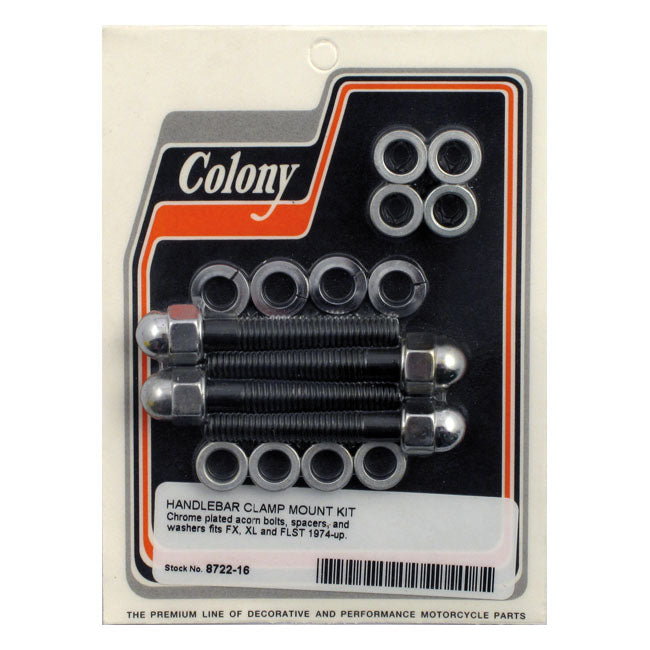Colony h/b top clamp mount kit, acorn