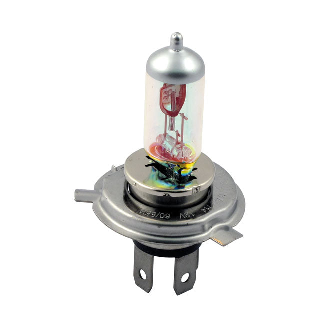 H4 light bulb, 12v 55/60 watt. rainbow