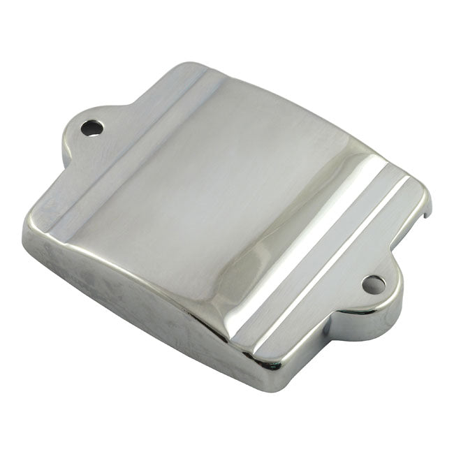 Battery top cover 6-volt. Chrome