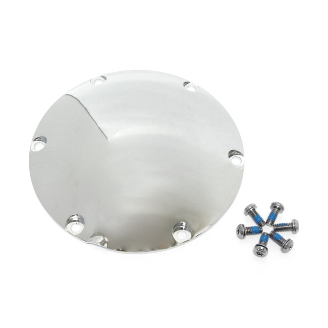 Derby cover, OEM style Domed. Chrome — 04-22 XL Sportster; 08-12 XR1200 (NU)