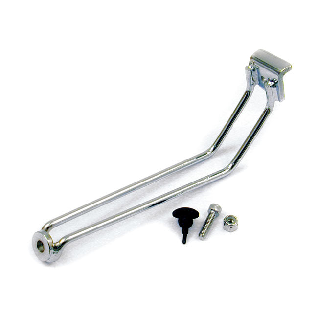 Kick stand extension tab kit. Chrome — 86-06 Softail; 84-90 FLT/Touring (NU)