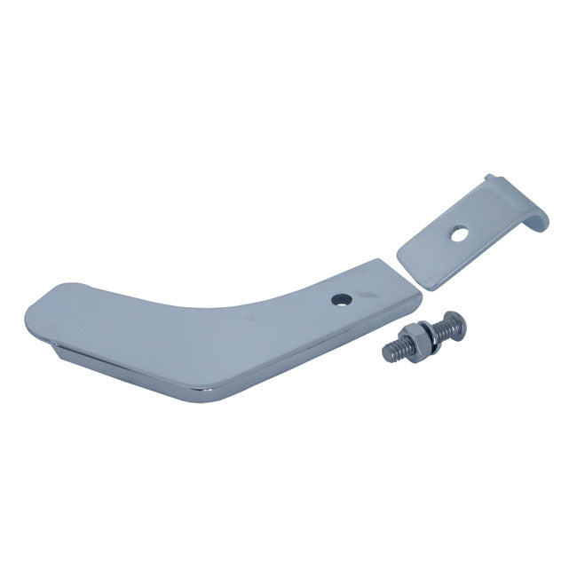 Kick stand extension tab kit. Chrome — 07-22 XL Sportster (Excl. XL50; XL883C; XL1200L; XL1200V; 07-08 XL883; XL883R; and XL1200R and 09-10 XL1200C). Will not fit 09-22 XL883N and XL1200N HDI; Brazil; Australia and UK models.
