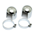 Shock stud cover set. Chrome — 52-56 K; KH; 57-64 XL Sportster; 58-64 FL and custom applications