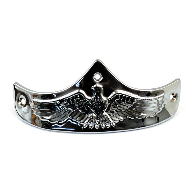 Front fender tip, Eagle embossed. Chrome — 73-84 XL Sportster; FX; FXR (NU)