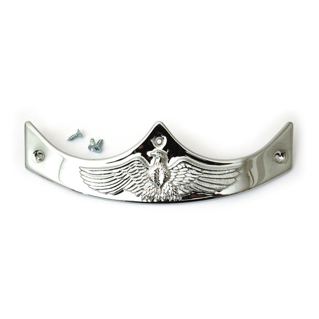 Front fender tip, Eagle embossed. Chrome — FL models