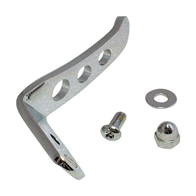 Kick stand extension tab kit. Chrome — 82-25 FLT/Touring
