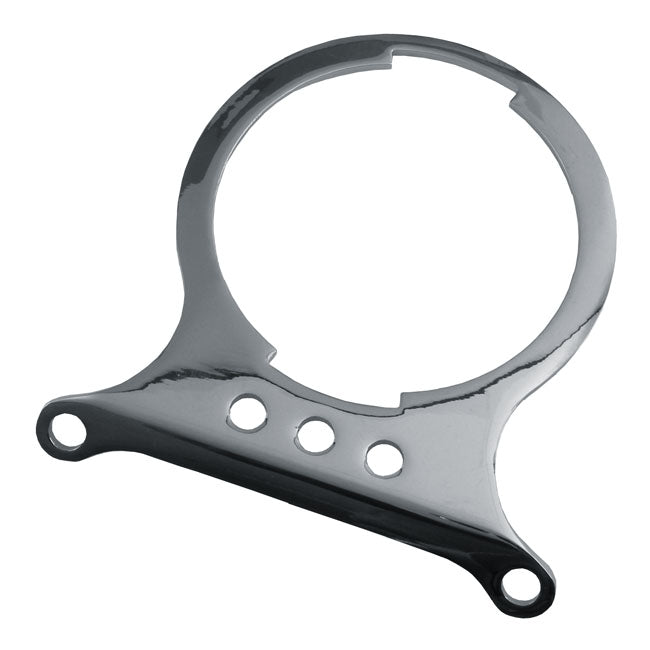 Mounting bracket, speedometer. Chrome — 82-85 FX; XL Sportster. With single instrument (NU)