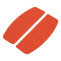 Traditional shaped floorboard pads. rider. Red