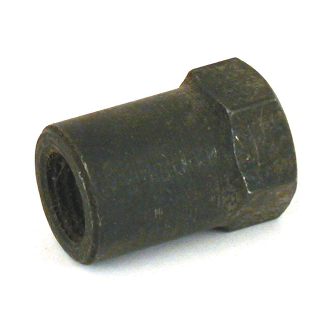 Nut. Left front floorboard mount rod. Black