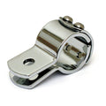 3-piece clamp 1-1/4" (32mm). Chrome steel