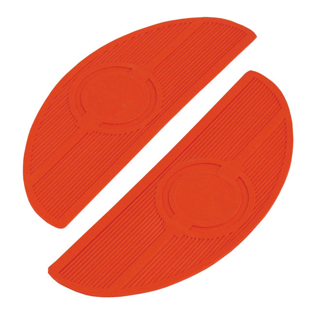 Oval repl. pads, floorboards. Red