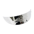 Embossed eagle headlamp visor. 7". Chrome