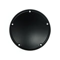 Derby cover, OEM style Domed. Matte black — 99-17 Dyna; 99-18 Softail (Excl. 2018 FLSB); 99-15 FLT/Touring; Trike (Excl. 2015 FLHTCUL; FLHTKL) (NU)