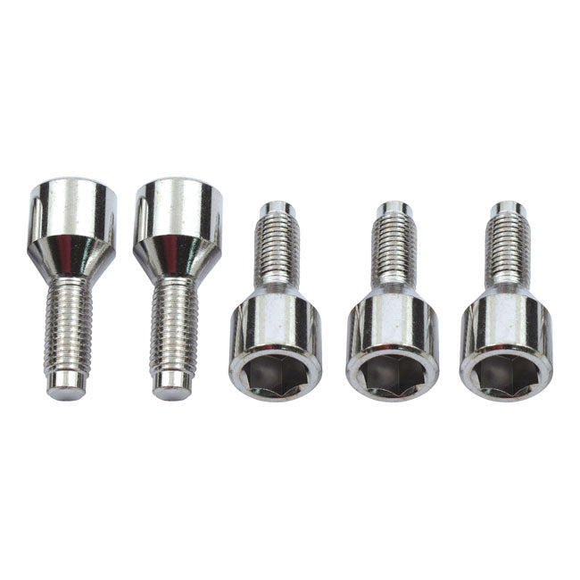 Mounting bolt, brake drum,. Chrome