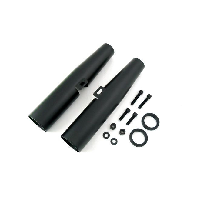 MCS, fork shrouds for 39mm forks. Black — 88-03 XL Sportster (NU)