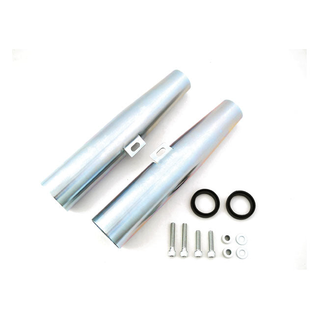 MCS, fork shrouds for 39mm forks. Zinc — 88-03 XL Sportster (NU)