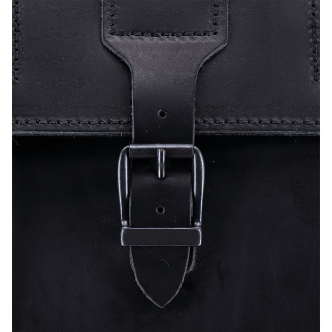 MCS, reinforced rigid leather saddlebag set. 32 liter — Universal