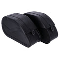 MCS, reinforced rigid leather saddlebag set. 32 liter — Universal