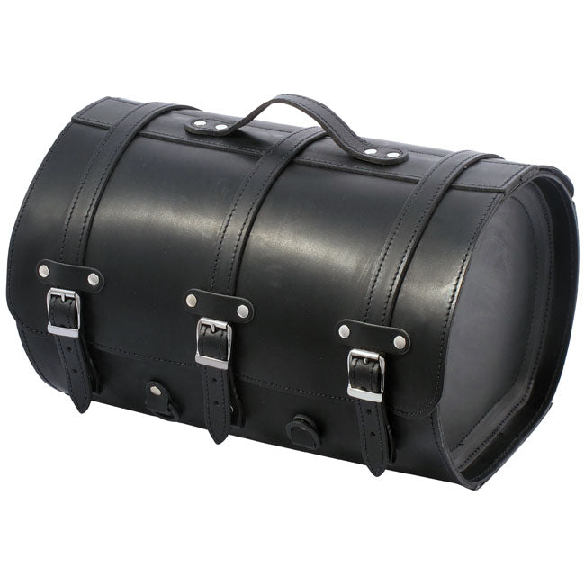 MCS, motorcycle leather suitcase. 32 liter. Black