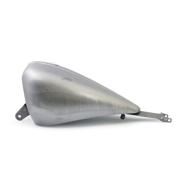 Amen style ribbed gas tank, 2.35 gallon — 07-22 XL Sportster fuel injected models (NU)